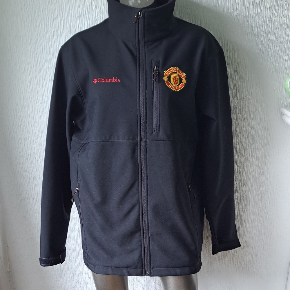Columbia Black Manchester United Softshell Jacket L.